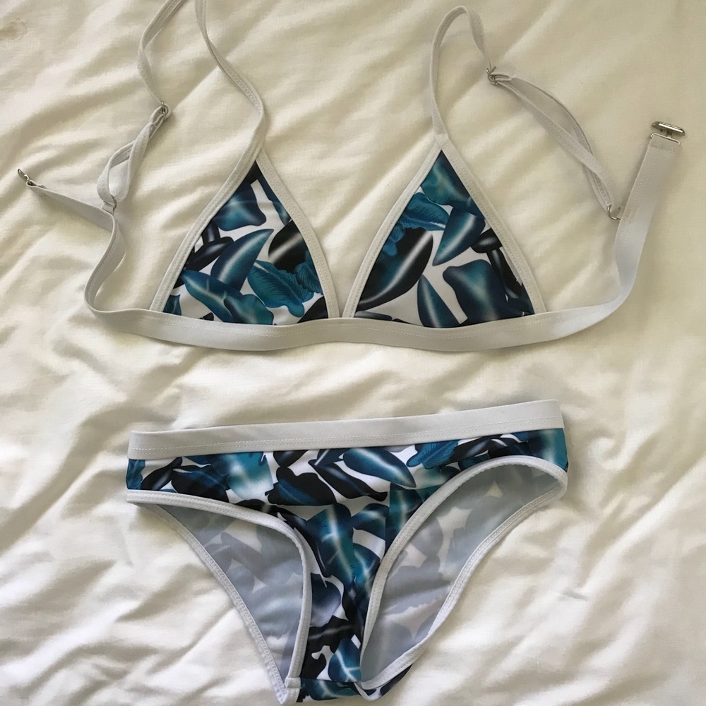 Tropical palm tree bikini